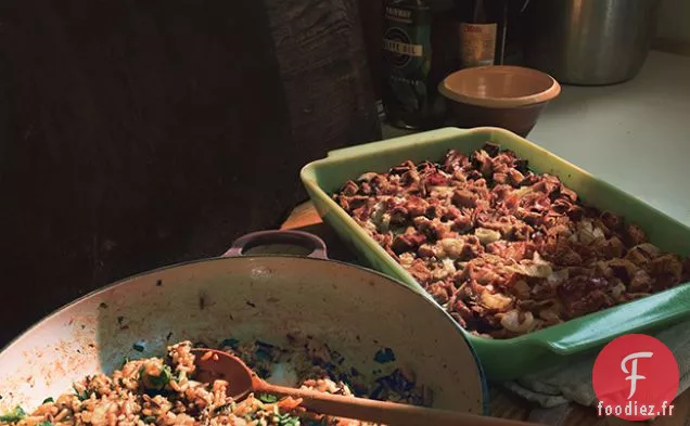 Farce de Pain au Romarin avec du Grain, du Fenouil et du Citron