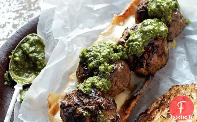 Sandwich Aux Boulettes de Viande Grillées