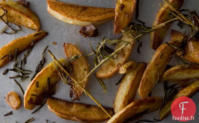 Pommes de Terre Rôties au Romarin et à l'Ail