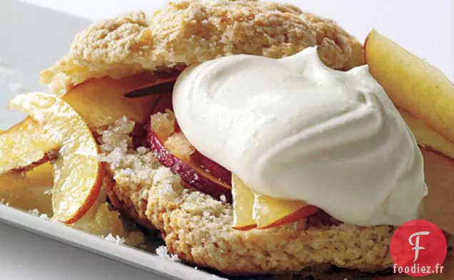 Shortcakes Frais à la Pêche et à la Crème d'Épices