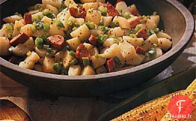 Salade de Pommes de Terre Cajun avec Saucisse à l'Andouille