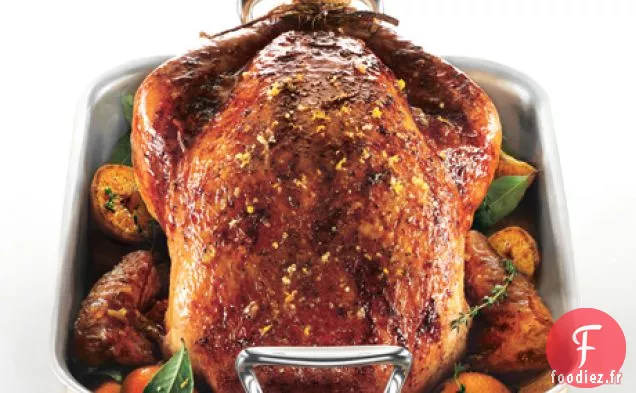 Dinde Salée à la Clémentine avec Sauce aux Yeux Rouges