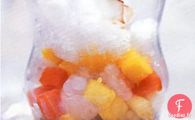 Sirop de Sucre de Noix de Coco et de Palme avec Tapioca, Fruits Tropicaux et Glace Pilée