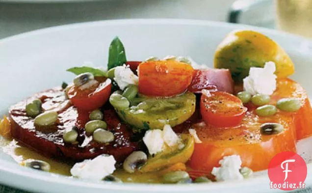 Salade De Tomates Anciennes Aux Pois Chiches Frais