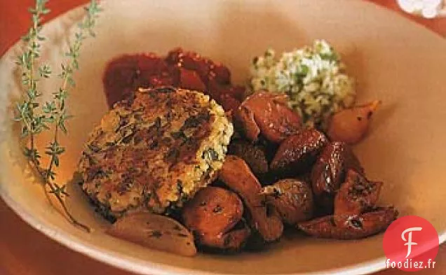 Champignons Sauvages Rôtis en Réduction de Vin Rouge