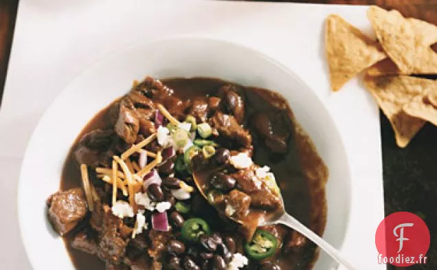 Chili de Boeuf avec Ancho, Mole et Cumin