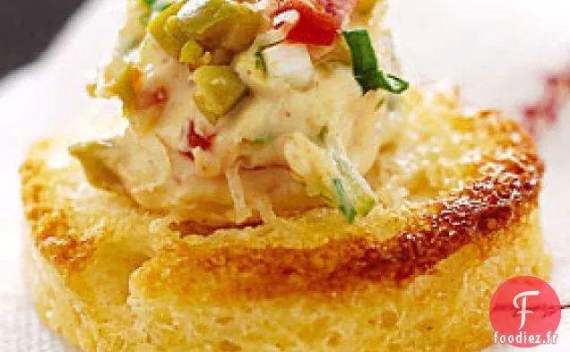 Canapés Espagnols aux Olives et au Fromage à la Crème