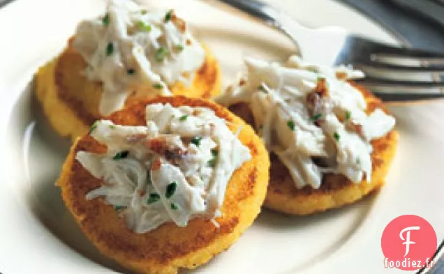 Johnnycakes au Crabe Peekytoe