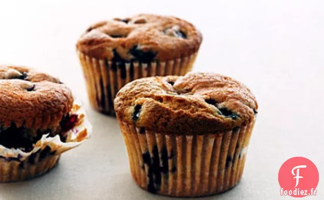 Muffins à la Cannelle Et aux Myrtilles