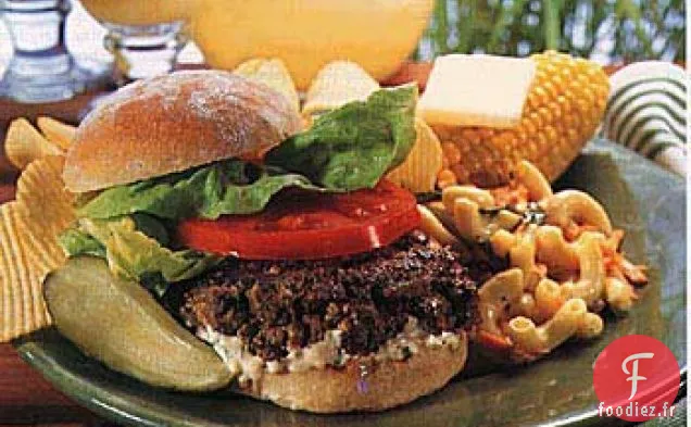 Hamburgers à la Moutarde et à l'Aneth Grillés