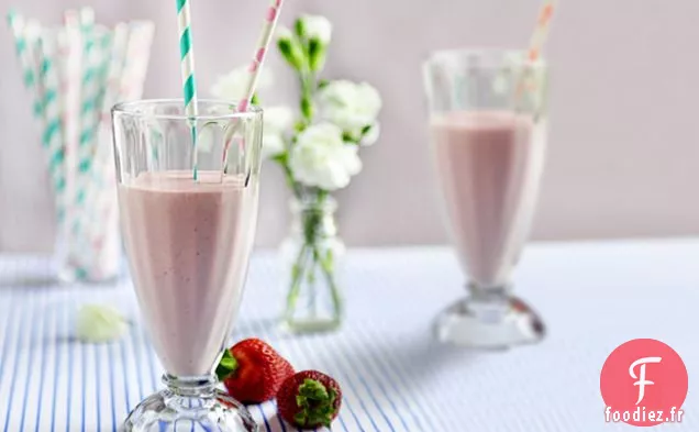 Milk-Shake au Fromage aux Fraises