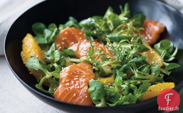 Salade de Sashimis au Soja et à l'Orange