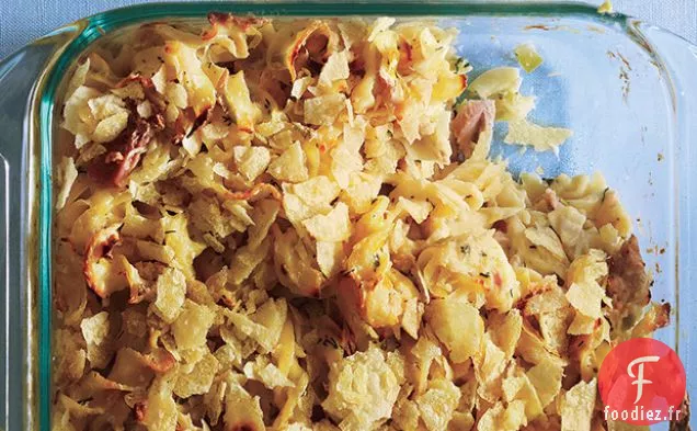 Casserole de Nouilles au Thon avec Poireaux et Aneth Frais