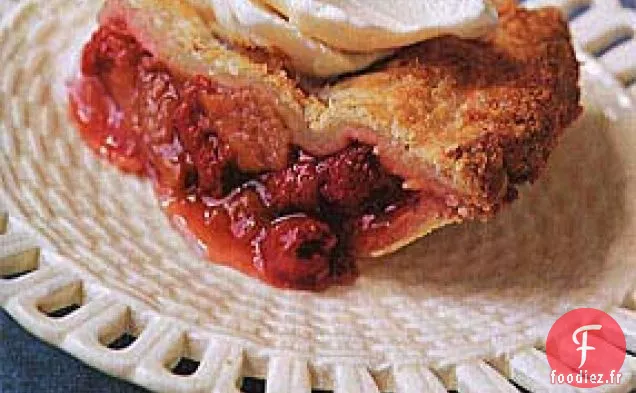 Tarte à la Rhubarbe et aux Framboises