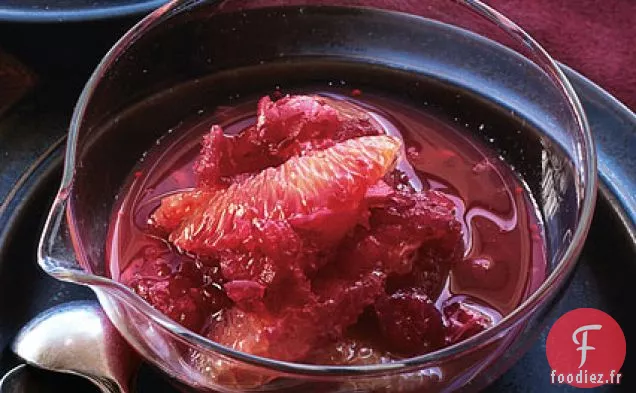 Relish aux Canneberges et à l'Orange Sanguine
