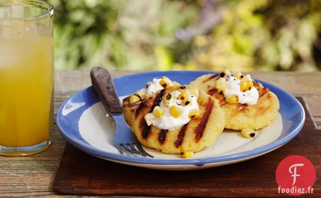 Arepas grillées au Fromage Fermier (ou Queso Blanco)