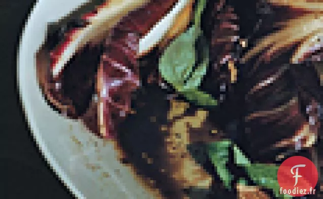 Radicchio Mariné au Balsamique et Ricotta Fraîche