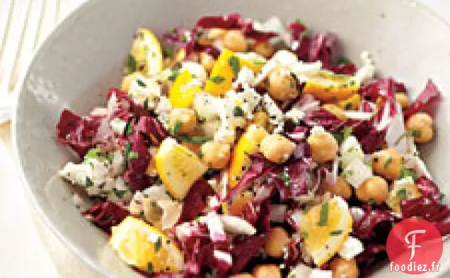Salade de radicchio au citron Meyer