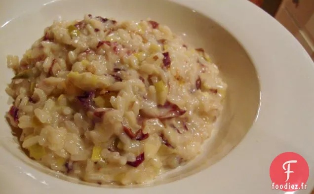 Risotto Aux Poireaux, Radicchio Et Fontina
