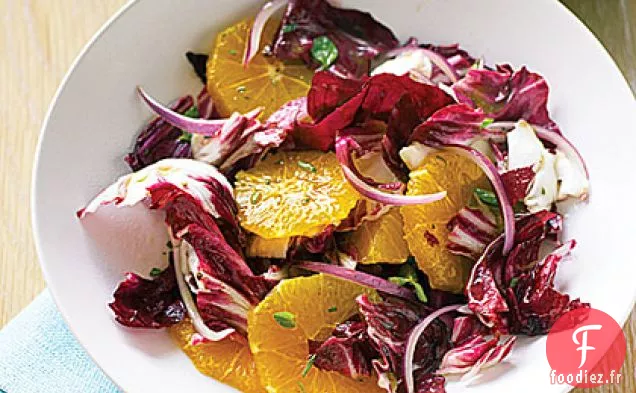 Salade d'Orange, de Radicchio et d'Origan