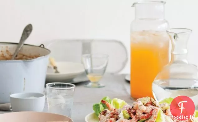 Crevettes et Cœurs de Palmier Rémoulade