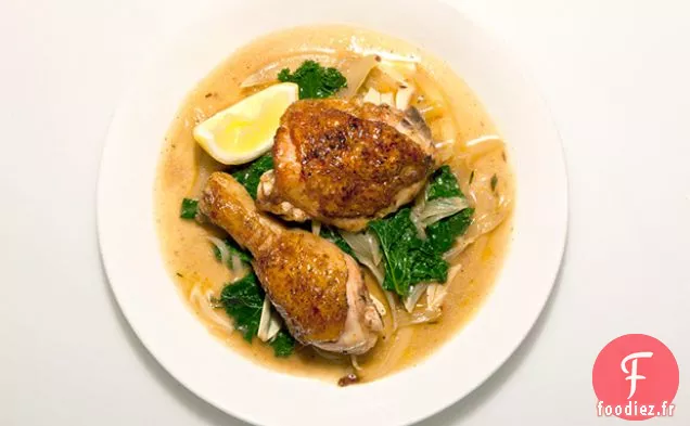 Poulet Braisé et chou frisé de Google
