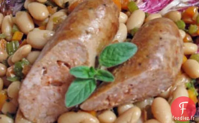 Saucisses Italiennes Aux Haricots Blancs Et Radicchio