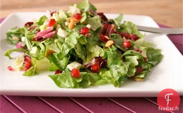Salade De Radicchio Aux Noix Et Aux Grenades