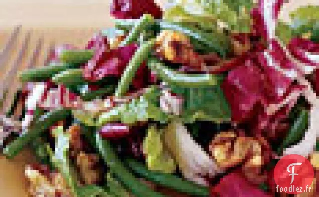 Salade De Radicchio Et Haricot Vert Aux Noix Confites