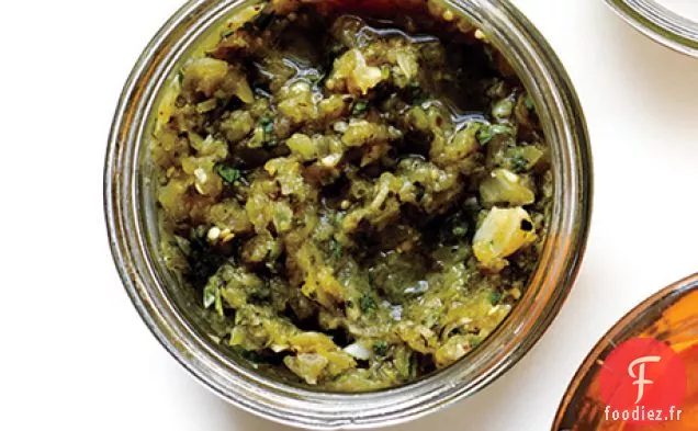 Salsa Verde Tomatillo Carbonisée