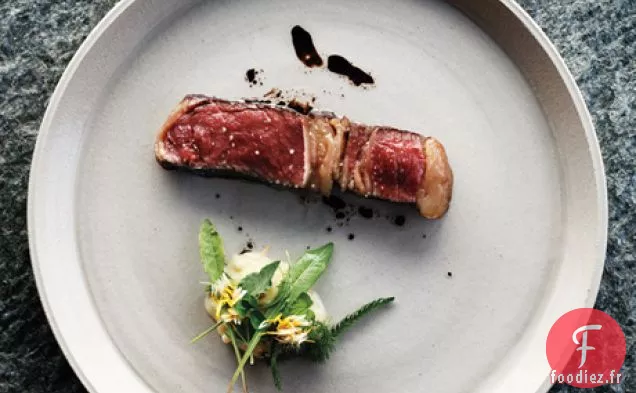 Filet de Bœuf Vieilli avec Purée d'Oignons