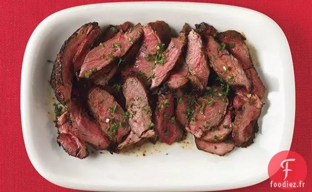 Gigot d'Agneau Grillé avec Marinade au Chili Ancho