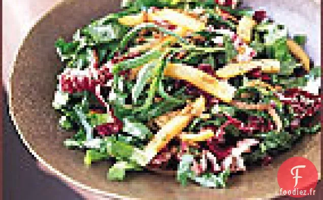 Salade Chaude d'Escarole et de Radicchio aux Graines de Tournesol