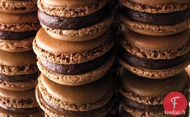 Macarons au Chocolat et Ganache à l'Orange