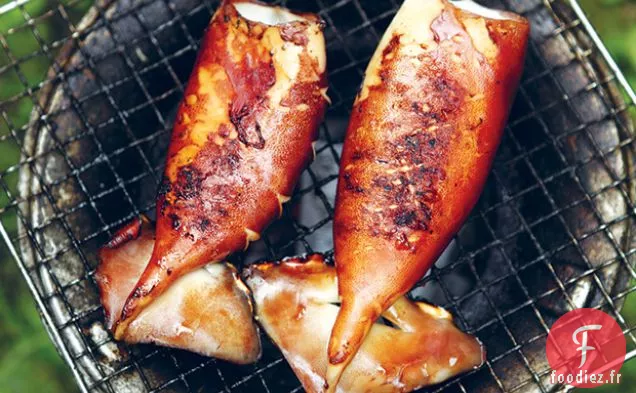 Calmars à la Marinade au Gingembre et à la Sauce Soja