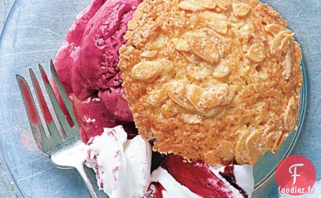 Sablés à l'Orange et aux Amandes avec Parfait aux Canneberges