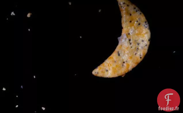 Craquelins de Lune au Pavot et au Cheddar