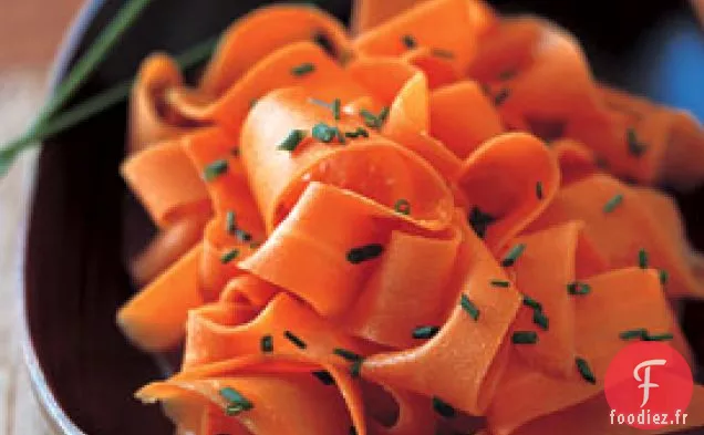 Rubans De Carottes Glacés à l'Orange