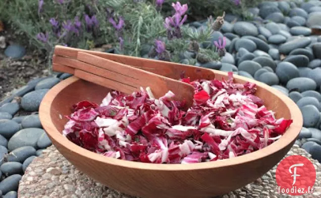 Salade De Radicchio Au Citron Et Aux Olives