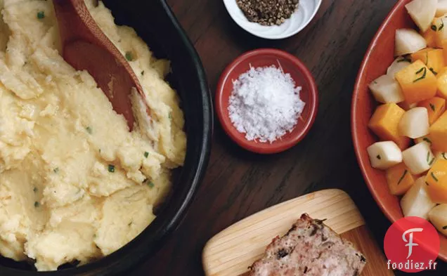Purée de Pommes de Terre à la Crème Fraîche et à la Ciboulette