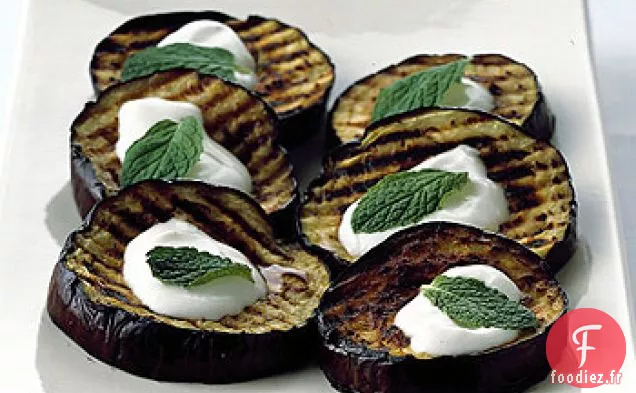 Aubergines grillées au Lebneh