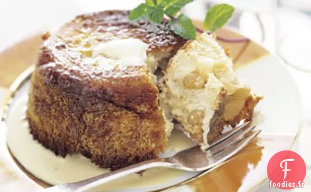 Charlottes de Poire à la Crème Anglaise à la Camomille