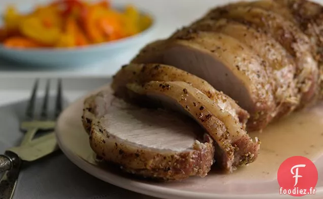 Rôti de Longe de Porc au Fenouil et à l'ail