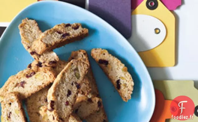 Biscotti Aux Canneberges Et Pistaches