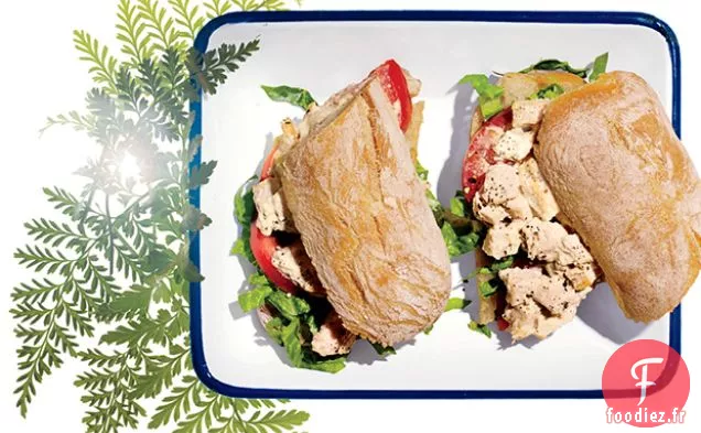 Sammies César au Poulet Haché