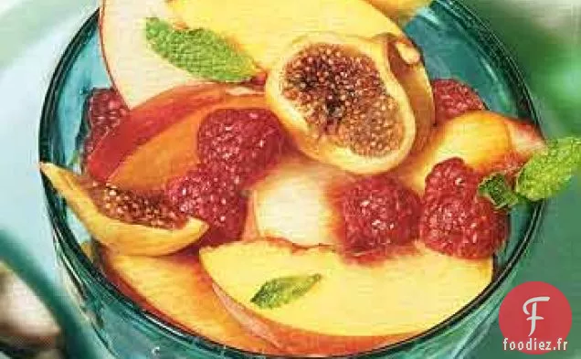 Fruits d'Été Frais au Sirop de Gingembre et de Vin
