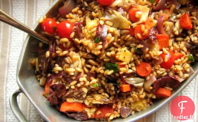 Salade Farro Chaude Aux Légumes Rôtis Et Fontina