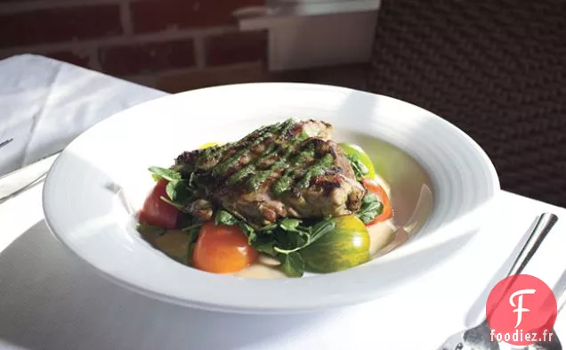 Poulet Saumuré Grillé à la sauce Chimichurri