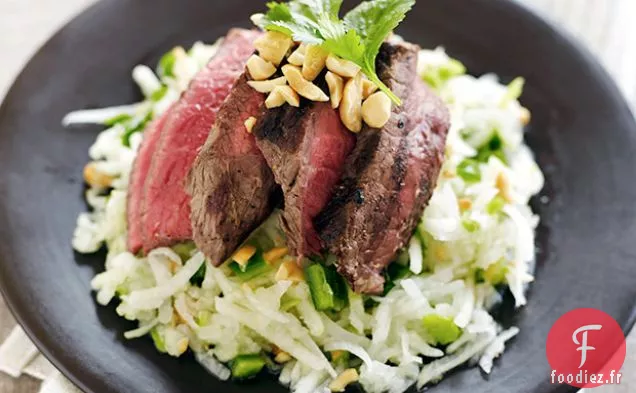 Salade de Bœuf Grillé, Jícama et Pommes