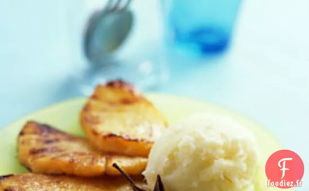 Sorbet Ananas Rôti à l'Anis Étoilé